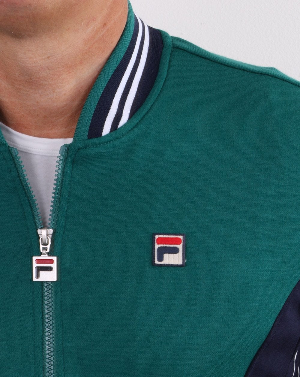 Fila Vintage Settanta Trainingsoberteil Grün/Marineblau