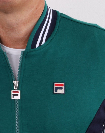 Fila Vintage Settanta Trainingsoberteil Grün/Marineblau