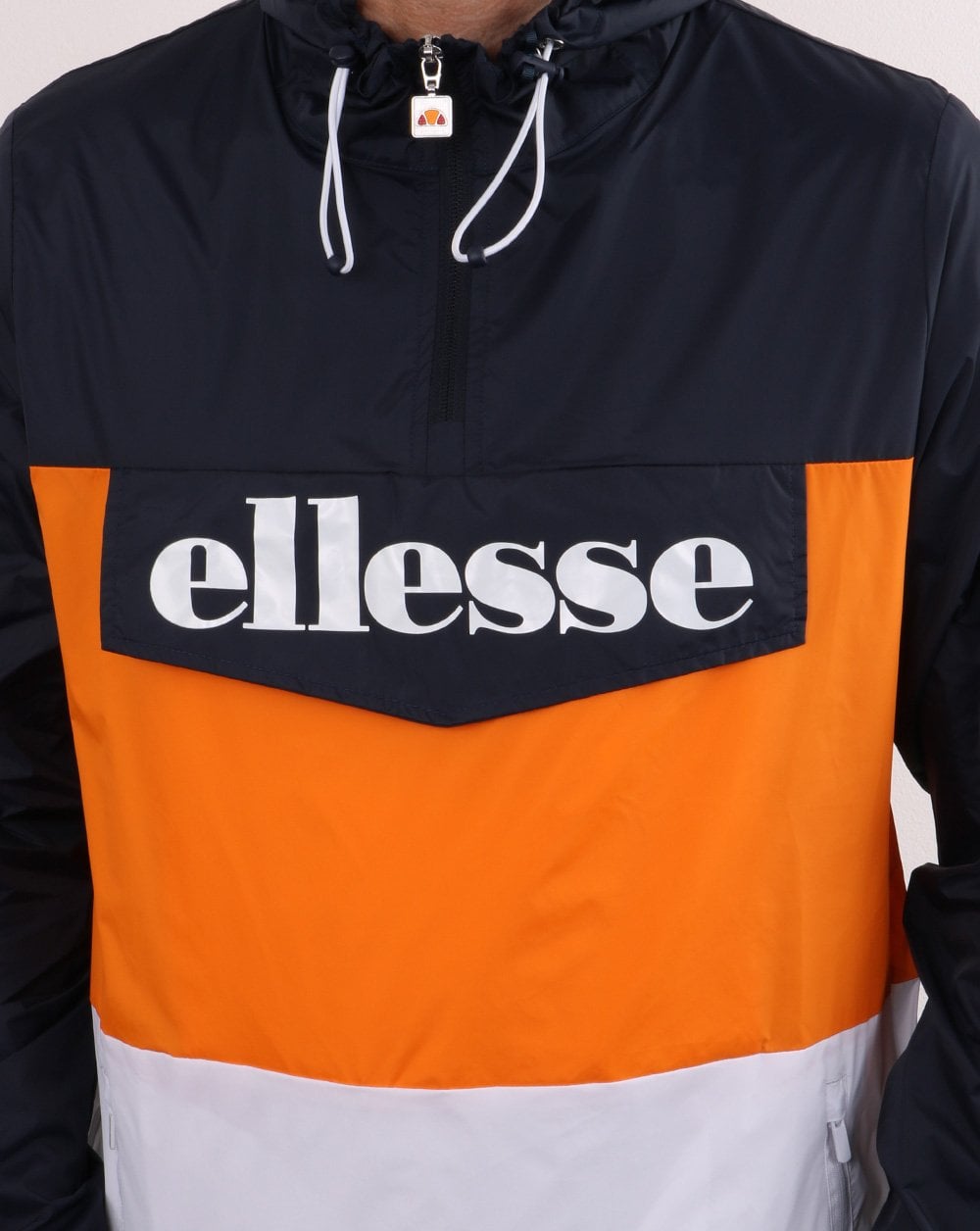 Ellesse – Überziehjacke Marineblau/Orange