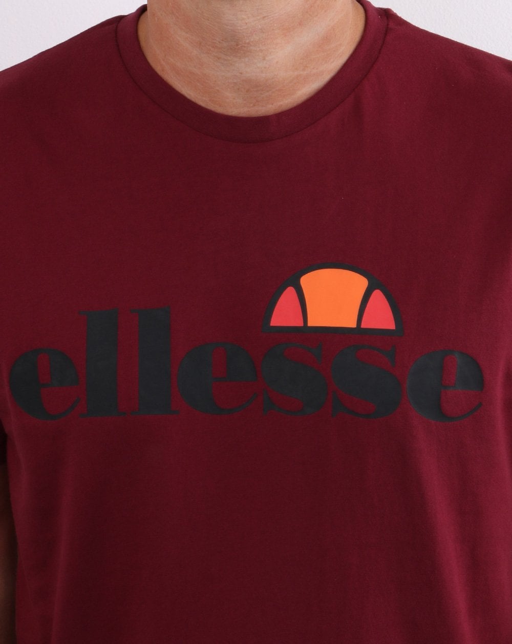 Ellesse T Shirt Burgundy