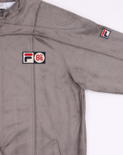Fila Vintage Terrinda Mk3 Pro Badge Trainingsjacke Grau
