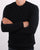 Ben Sherman Waffle Crew Knit Black