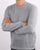 Ben Sherman Waffle Crew Knit Steel Grey