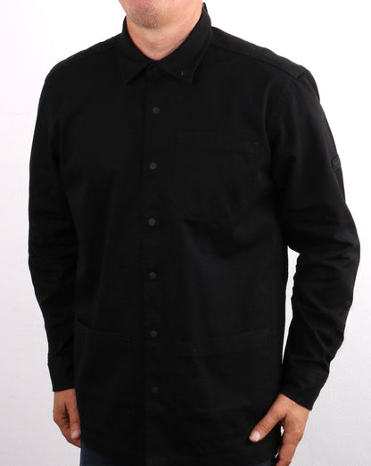 Barbour International Patch-Überhemd Schwarz