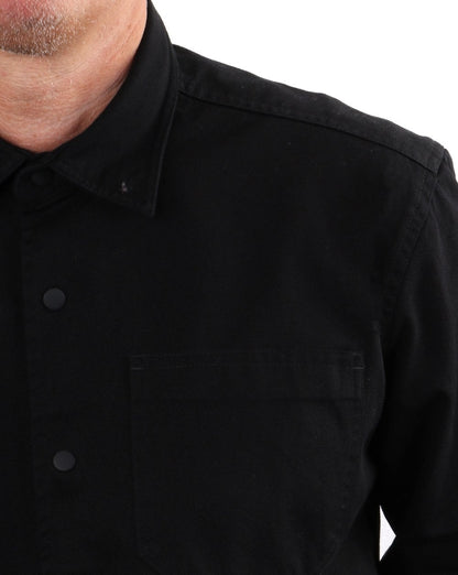 Barbour International Patch-Überhemd Schwarz