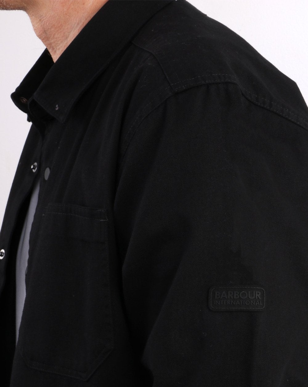Barbour International Patch Overshirt Black