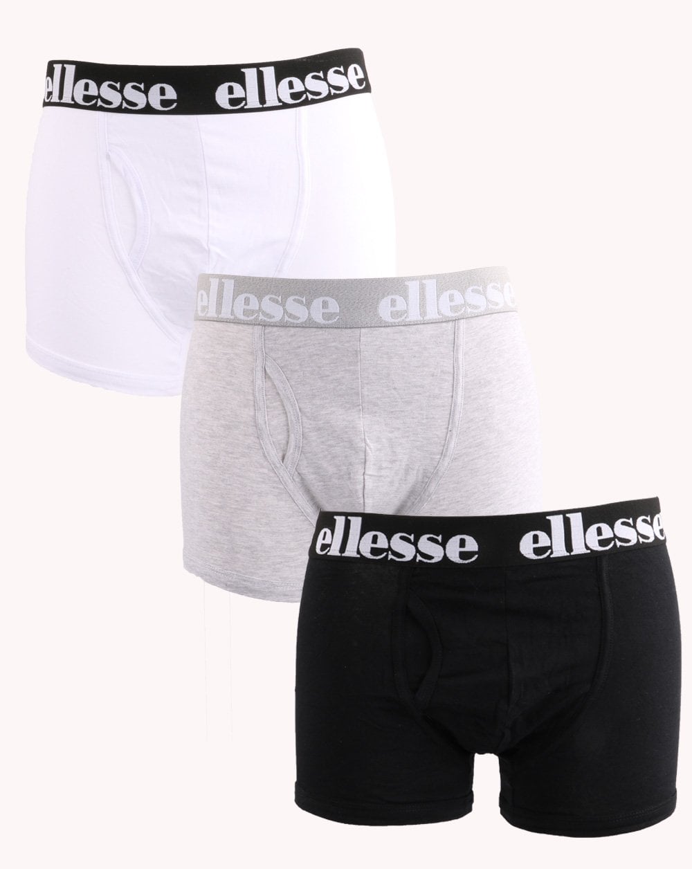 Ellesse Hali 3er-Pack Boxershorts Schwarz/Weiß/Grau