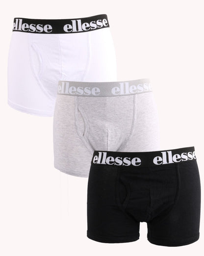 Ellesse Hali 3er-Pack Boxershorts Schwarz/Weiß/Grau