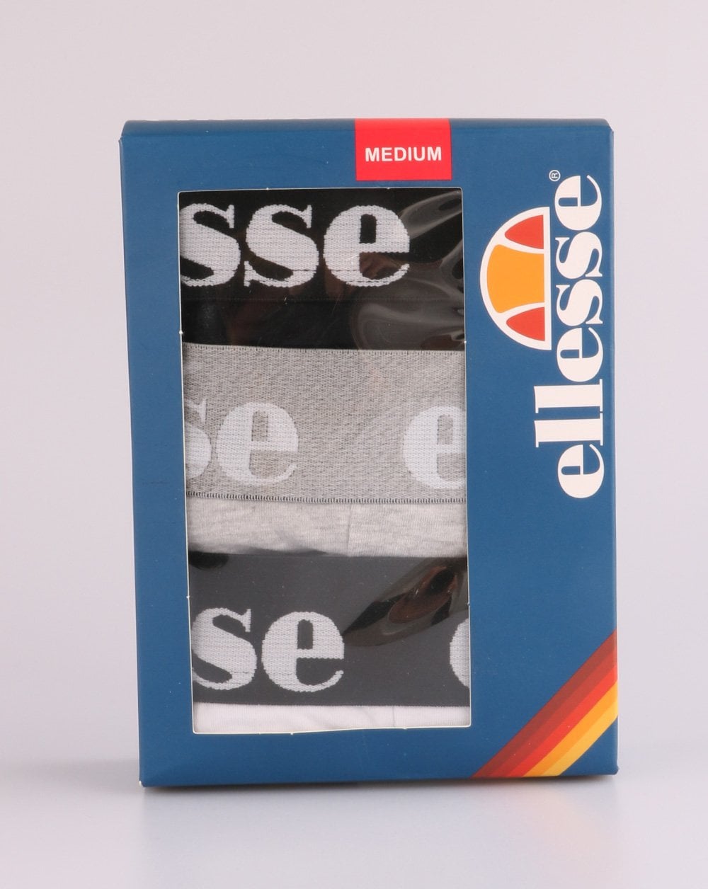 Ellesse Hali 3er-Pack Boxershorts Schwarz/Weiß/Grau