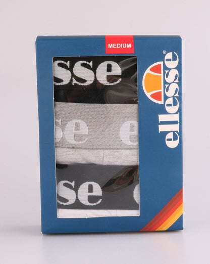 Ellesse Hali 3er-Pack Boxershorts Schwarz/Weiß/Grau