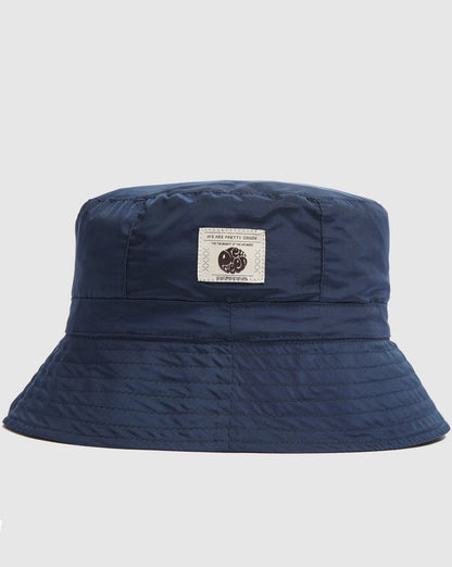 Pretty Green – Likeminded – Wendbarer Fischerhut, Marineblau