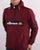 Ellesse Quarter Zip Jacket Burgundy