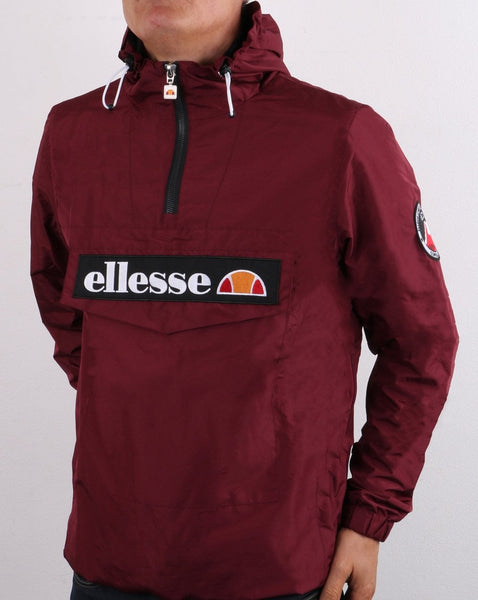 Ellesse Quarter Zip Jacket Burgundy