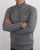 Gant Knitted Half Zip Dark Grey Melange