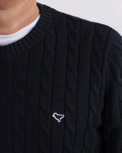 Weekend Offender – Zopfmuster, Marineblau