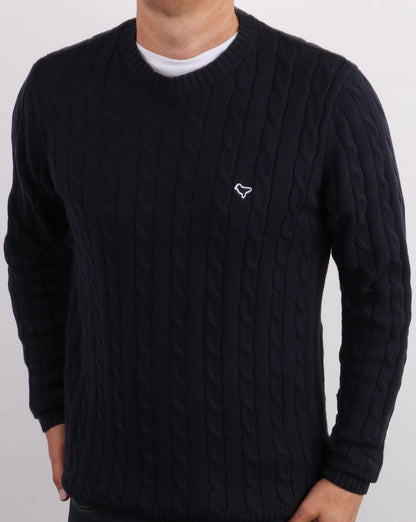 Weekend Offender – Zopfmuster, Marineblau