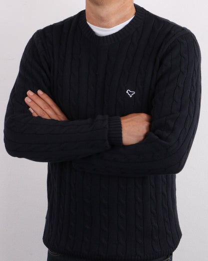 Weekend Offender – Zopfmuster, Marineblau