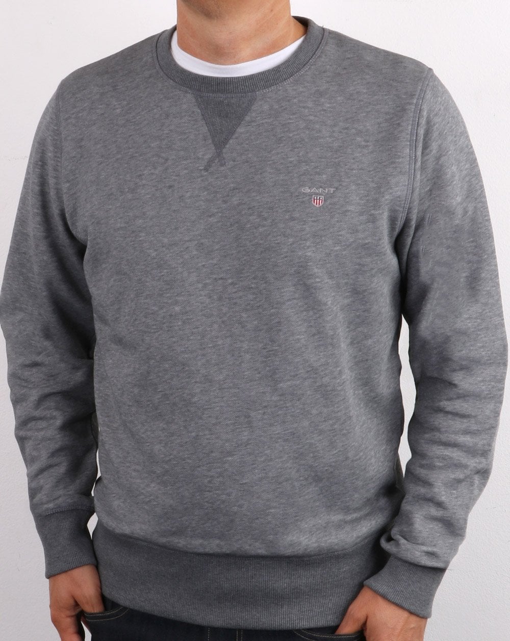 Gant The Original Crew Sweat Dunkelgrau Melange