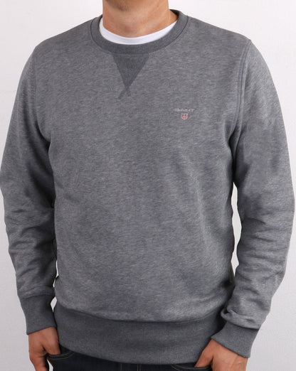 Gant The Original Crew Sweat Dunkelgrau Melange