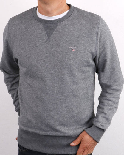 Gant The Original Crew Sweat Dunkelgrau Melange