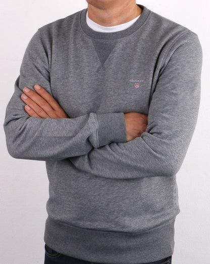 Gant The Original Crew Sweat Dunkelgrau Melange