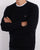 Gant Superfine Lambswool Crew Neck Navy