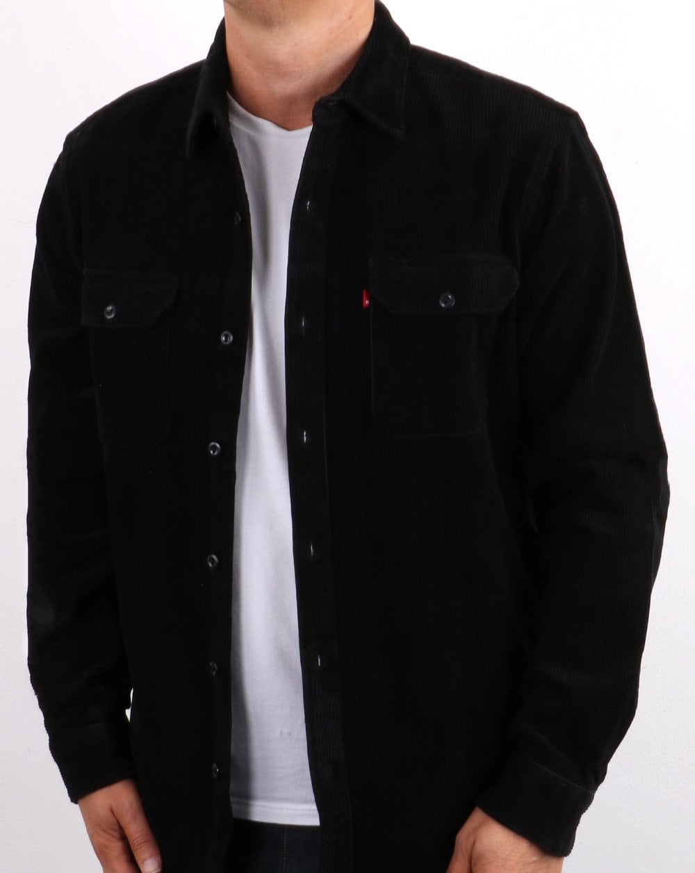 Levis – Jackson – Arbeiter-Cordjacke in Tiefschwarz