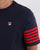 Fila Vintage 5 Stripe T Shirt Navy/red