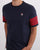 Fila Vintage 5 Stripe T Shirt Navy/red