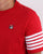 Fila Vintage 5 Stripe T Shirt Red/white