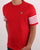 Fila Vintage 5 Stripe T Shirt Red/white