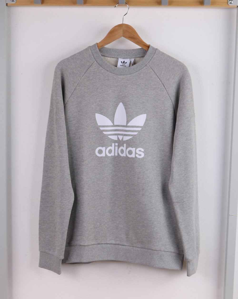 Adidas Originals Trefoil Crew Sweatshirt Grau Heather