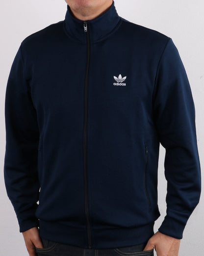 Adidas Originals – Essential Trainingsjacke in Marineblau
