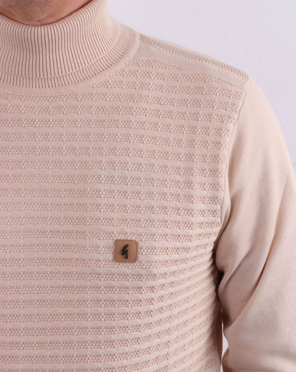 Gabicci Vintage Coaster Rollkragenpullover Haferflocken