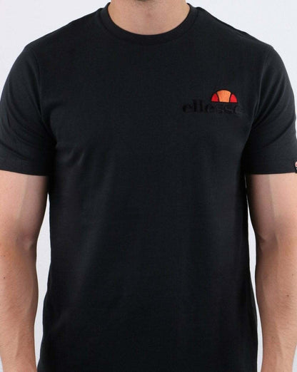 Ellesse – Voodoo – T-Shirt in Schwarz mit Ton-in-Ton-Logo