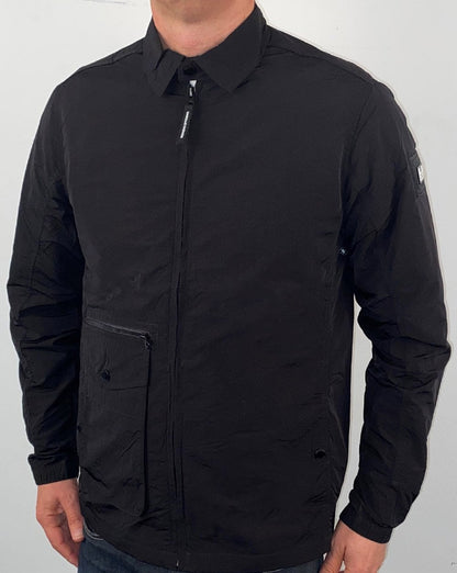 Weekend Offender Vinnie Überhemd Schwarz