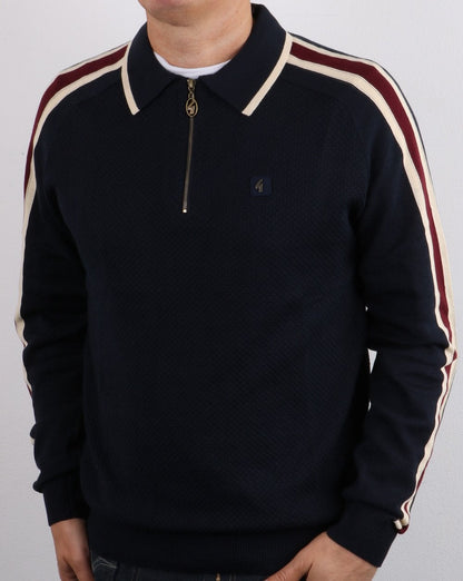 Gabicci Vintage Atlas Poloshirt Marineblau