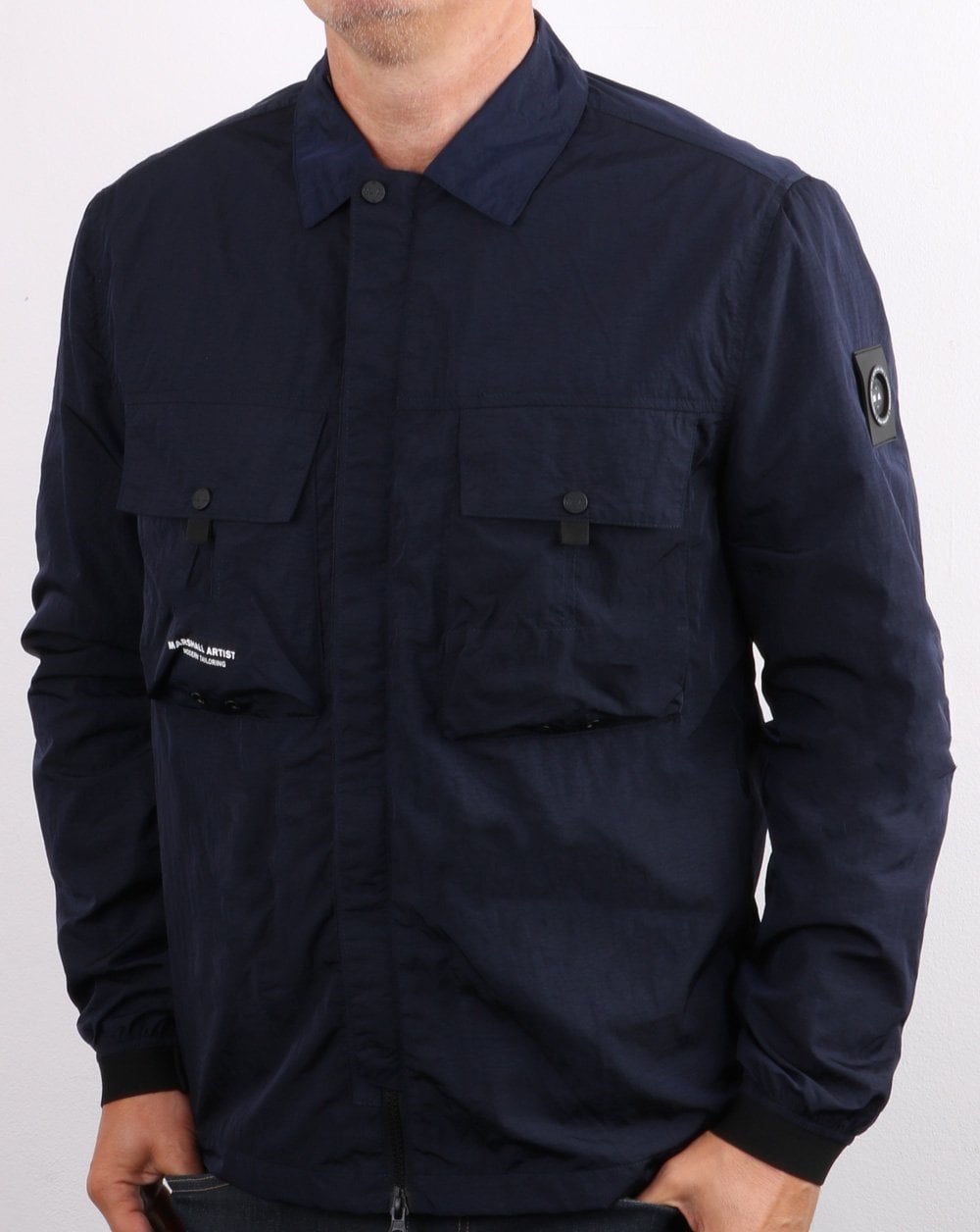 Marshall Artist Molecular Überhemd Marineblau