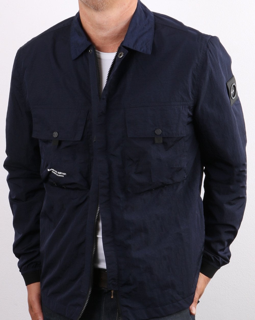 Marshall Artist Molecular Überhemd Marineblau