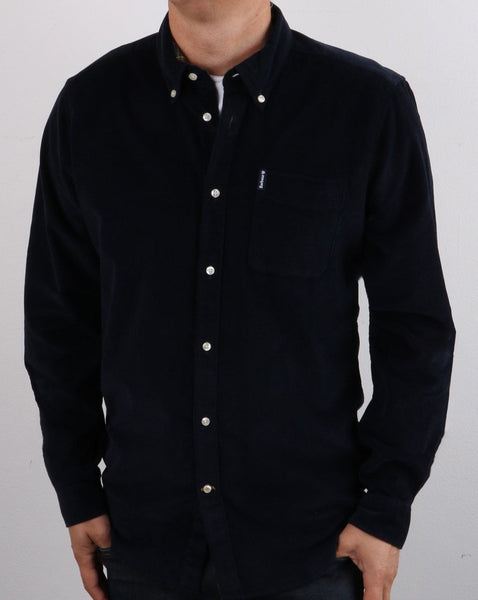 Barbour Cord Tailored Shirt Navy