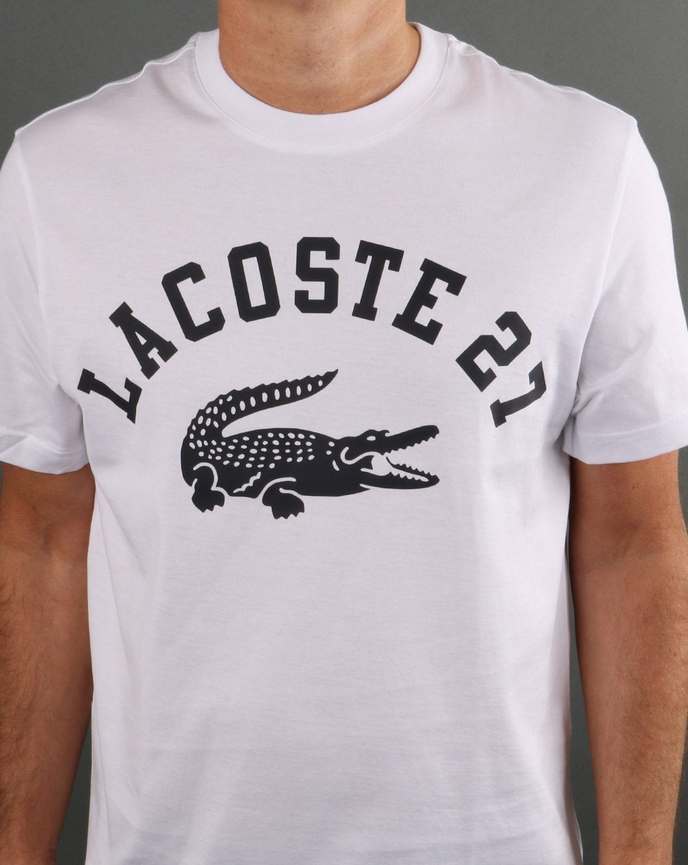 Lacoste 27 Logo T-Shirt Weiß