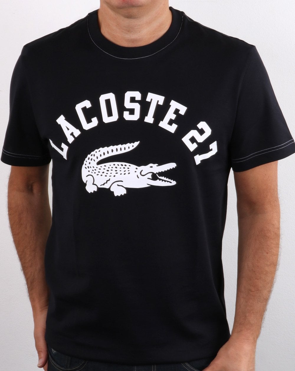 Lacoste 27 Logo T-Shirt Marineblau