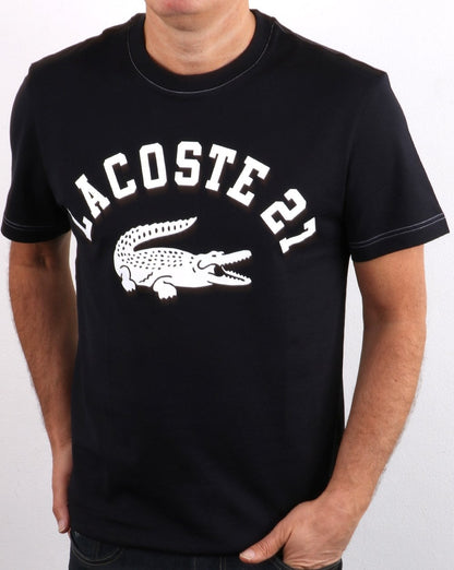Lacoste 27 Logo T-Shirt Marineblau