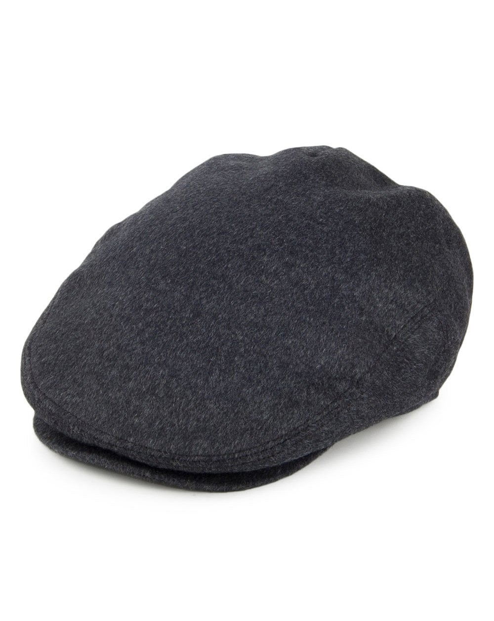 Pure Wool Flat Cap Charcoal