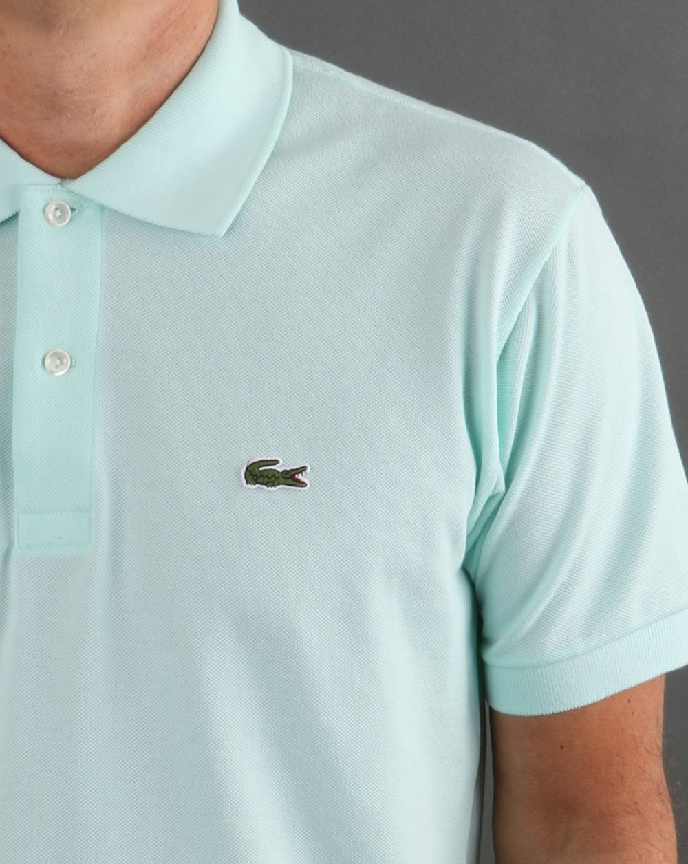 Lacoste – Klassisches Poloshirt Fresh Aqua