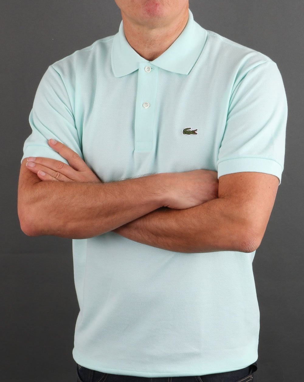 Lacoste – Klassisches Poloshirt Fresh Aqua