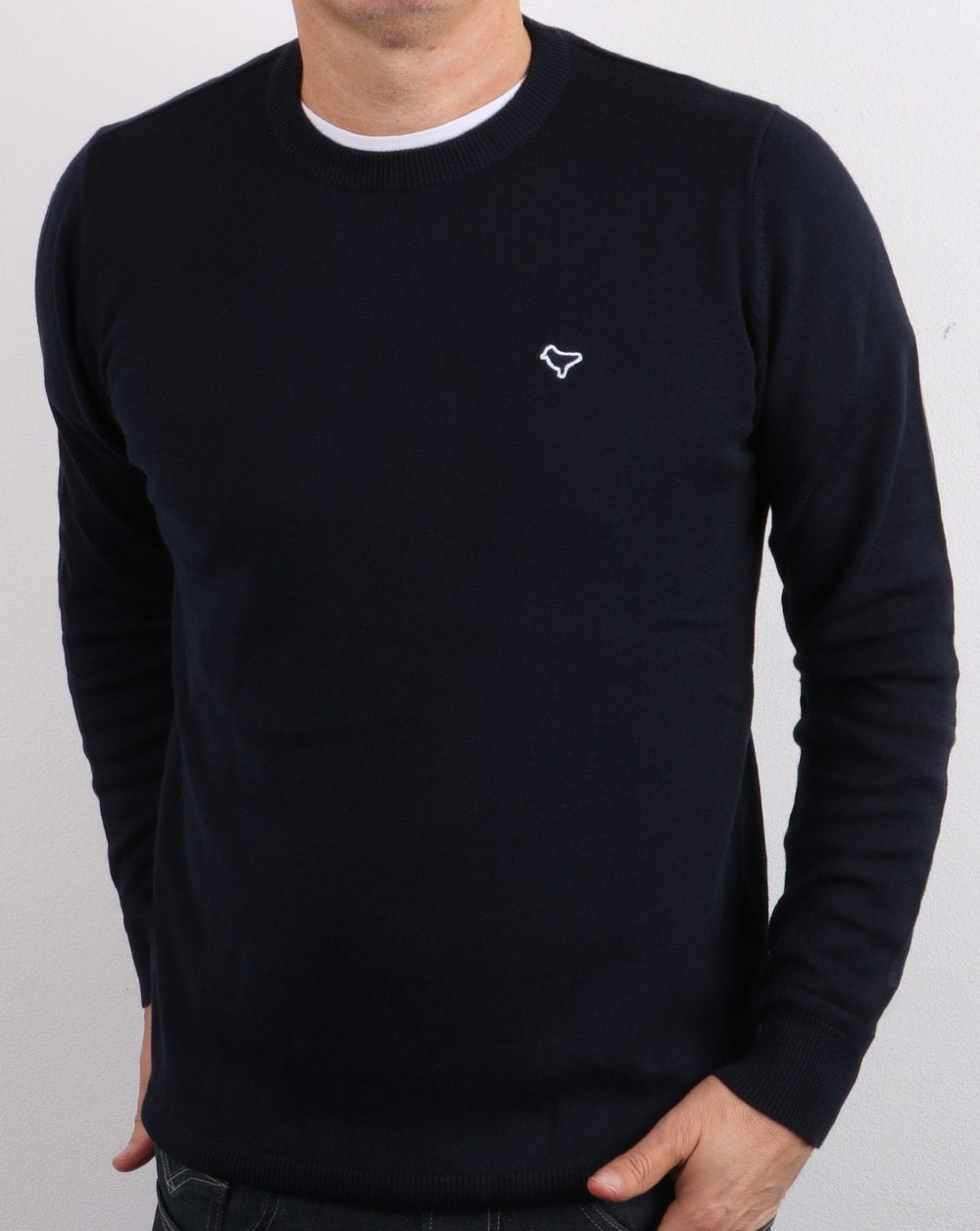 Weekend Offender Napoli Strick Marineblau