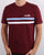 Ellesse Aprisio T Shirt Burgundy/Sky/White