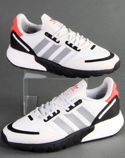 Adidas Zx 1k Boost Turnschuhe Weiß/Silber/Schwarz