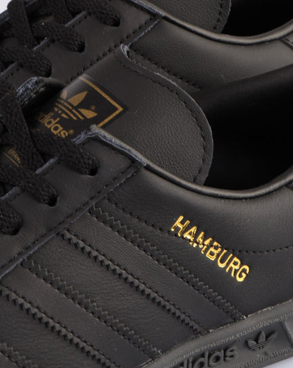 Adidas Hamburg Leder-Sneaker Schwarz